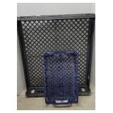 2 industrial plastic food trays