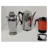 Percolator,  server & hot pot