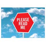 INFORMATION:  PLEASE READ