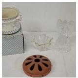 Bug coil, candle holders+