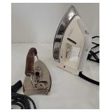 Vintage travel iron & steam iron