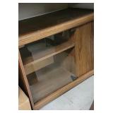 Wood TV stand w/ cabinet