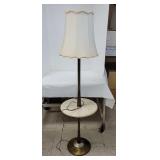 Floor lamp with table