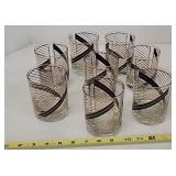 8 MCM cocktail glasses