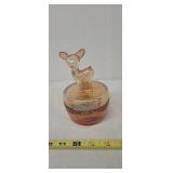 Vintage Jeanette carnival powder jar