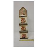 MCM metal wall letter holder