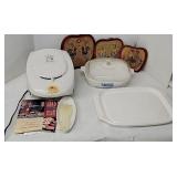 Corning browner,  Geo. Foreman grill+