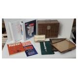 Sheaffers NIB pen, binders, frames