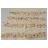 5 sheer valances. 48" x 12"