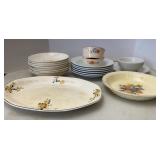 Antique Ironstone & Golden Wheat Dinnerware
