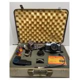 Canon AE-1 Camera, Case & Accessories