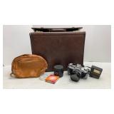 Canon AE-1 35mm Camera, Filter & Flash