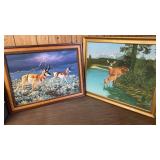 Framed Artwork by D. Allen. Lambson & Chas Becker