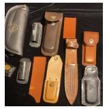 Case XX & Other Leather Knife Sheaths and Belt