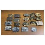 Solid Brass & Pewter Belt Buckles