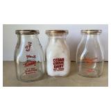 Antique Half-Pint Milk Bottles