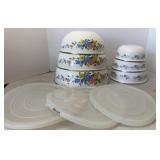 Enamel Coated Nesting Mixing Bowls & Lids