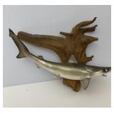 Small Shark Mounted on Drift Wood