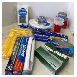 Food Wrap & Plastic Flatware (partially used)
