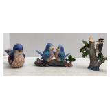 Jim Shore Heartwood Creek Bluebirds & Woodpecker