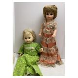 Vtg Blow Mold Plastic Dolls