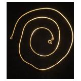 1mm,16 inch box chain 14K