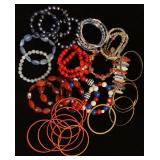 Red whit & Blue bracelets