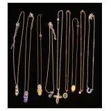 Costume necklaces with pendants