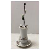Vtg Hat Pins & Limoges Hand Painted Holder