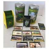 John Deere Coin Banks, Bottle Opener & Cards
