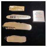 Zippo Advertising Tape Measure & Knives