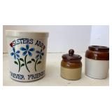 RRP Utensil Crock & Smaller Crocks