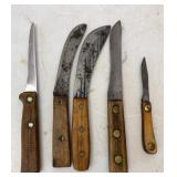 Vtg Dexter & Other Wood Handle Knives