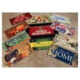 Door Mat with Seasonal Inserts