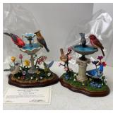 Danbury Mint Hand Painted Birds Figures
