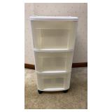 Sterilite Plastic Organizer on Casters