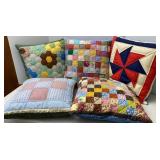 Clean Quilted Top Throw Pillows