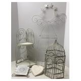 White Metal Room Decor
