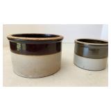 Antique Qt & Pint Stoneware Crocks