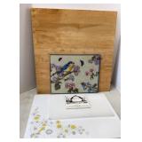 Corning & Large Butcher Block Cutting Boards