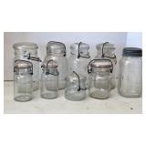 Antique Clear Canning Jars