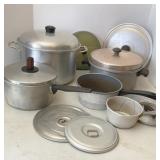 Vtg Aluminum Pots & Pans