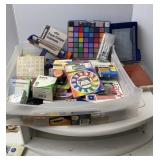 Storage Tote of Scrapbook Materials