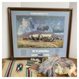Framed Wyoming Centennial Poster