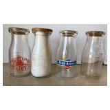 Antique Half-Pint Milk Bottles
