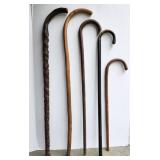 Walking Canes,  tallest 34", shortest 23"
