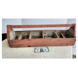 Wood carpenters box, divided