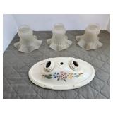 Light shades & vintage ceiling light