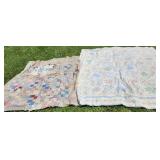 Quilts, Rough condition, antique