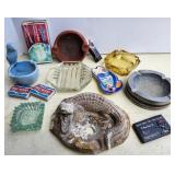 Ashtrays, matches, various styles